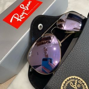 ray ban aviator classic 58mm Lilac RB3025